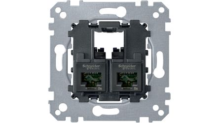 Schneider Electric D-Life Grey, Black Electrical Socket, RJ45