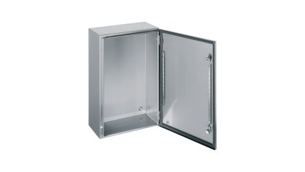 Schneider Electric PanelSet S3X Series 316L Stainless Steel 1-Door Floor Standing Enclosure, Plain Door, IP66 150 mm,