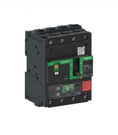 Schneider Electric, ComPact NSX, Compact NSXm Circuit Breaker 4-Pole 25A, Breaking Capacity 16 kA, Fixed