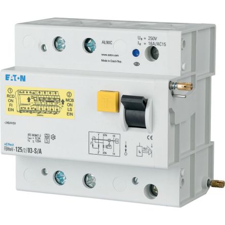Eaton xEffect - FBHmV Series Residual Current Circuit Breaker, 80A, 2-Pole, 300 mA 240V ac, 415 V ac