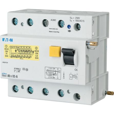 Eaton xEffect - FBHmV Series Residual Current Circuit Breaker, 125A, 4-Pole, 300 mA, Type S/A, 10 kA 415V ac