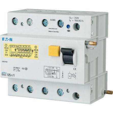 Eaton xEffect - FBHmV Series Residual Current Circuit Breaker, 80A, 4-Pole, 30 mA, Type A, 10 kA 415V ac
