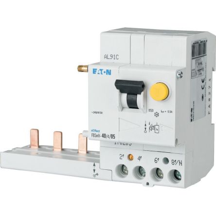 Eaton xEffect - FBSmV Series Residual Current Circuit Breaker, 40A, 4-Pole, 500 mA, Type A, 10 kA 415V ac