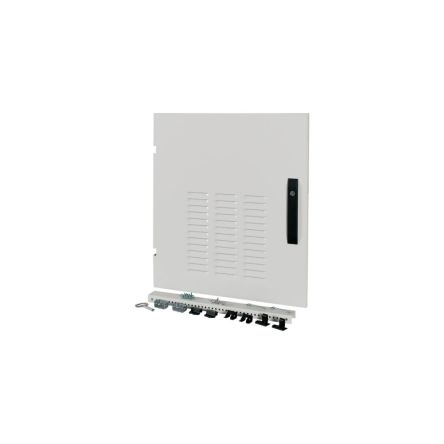 Eaton xEnergy Main Series Lockable Steel Black RAL 7035 Single Door, 640 mm H, 592mm W, 34 mm D, 34 mm L for Use with