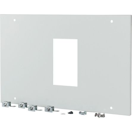 Eaton Grey 1 Gang Front Plate Steel Faceplate