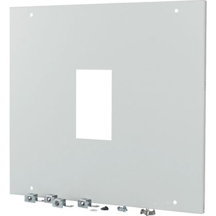 Eaton Grey 1 Gang Front Plate Steel Faceplate