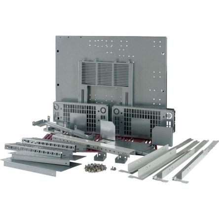 Eaton Grey Stainless Steel Faceplate & Mount Plate