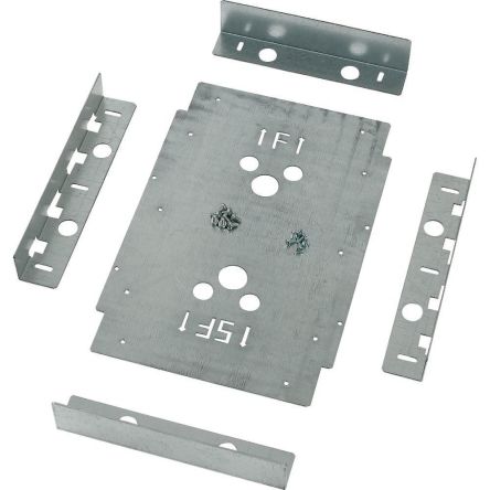 Eaton Dark Grey 2 Gang Reinforcement Faceplate & Mount Plate
