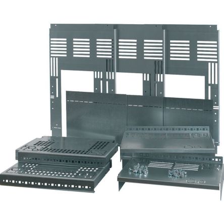 Eaton Dark Grey Metal Faceplate & Mount Plate
