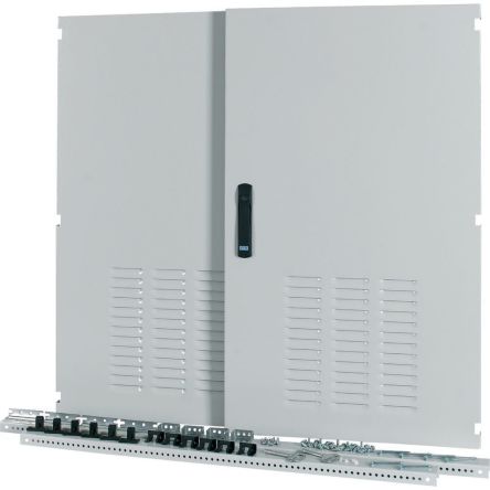 Eaton xEnergy Main Series Lockable Steel Black RAL 7035 Single Door, 965 mm H, 1.192m W, 34 mm D, 34 mm L for Use with