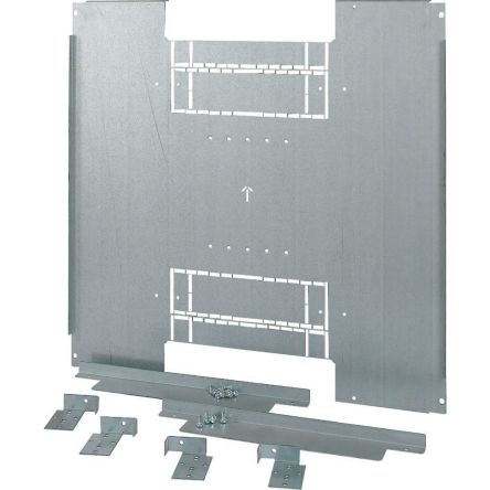 Eaton Grey Mounting Plate Galvanised Steel Faceplate & Mount Plate