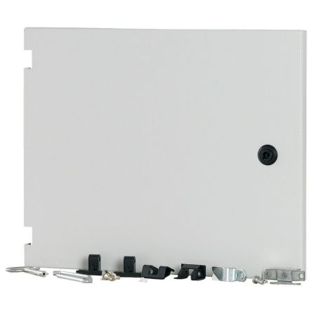 Eaton Steel Black RAL 7035 Enclosure, 340 mm H, 417mm W, 29 mm D, 29 mm L