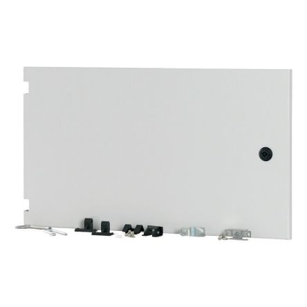 Eaton Steel Black RAL 7035 Enclosure, 340 mm H, 592mm W, 29 mm D, 29 mm L