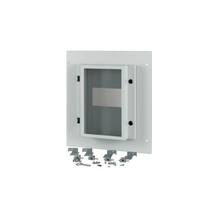 Eaton Grey 3 Gang Front Plate Steel Faceplate & Mount Plate