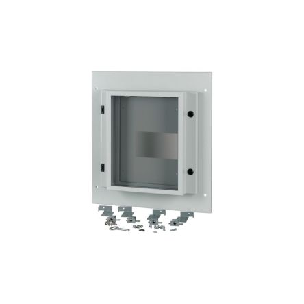 Eaton Grey 1 Gang Front Plate Steel Faceplate & Mount Plate