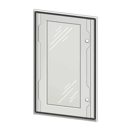 Eaton DT Series Steel Black RAL 7035 Transparent, 600 mm H, 600mm W, 15 mm D, 15 mm L