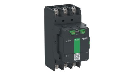 Schneider Electric TeSys G Contactor, 130V ac/dc, 48 V ac/dc Coil, 3-Pole, 385 A, 200 kW 130V ac/dc, 3 NO, 1000V ac