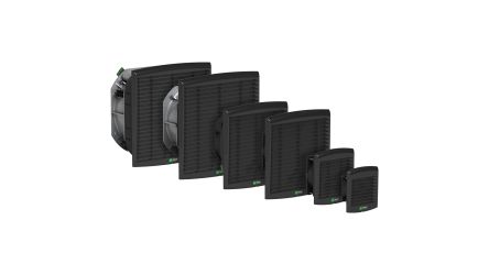 Schneider Electric ClimaSys Series Filter Fan, 207V, 244 V, 562586 m³/h Filtered, 562 m³/h Unimpeded, IP54, 336 mm, 316