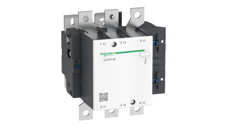 Schneider Electric TeSys F Contactor, 600V ac Coil, 3-Pole, 200 A, 80 kW 600V ac, 3 NO, 690V ac