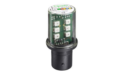 Schneider Electric DL1B BA15D LED Bulbs, Red, Bulb shape