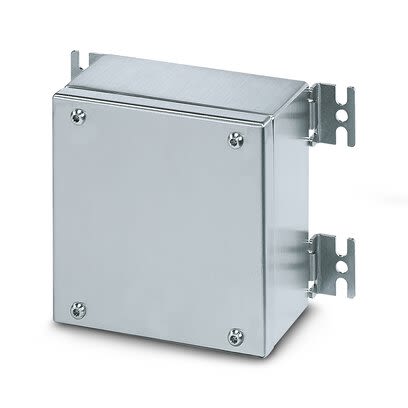 Phoenix Contact S6 A 300X200X80 Series Silver 316L Stainless Steel Junction Box, ATEX, IECEx, 80 mm, 80mm 200 mm