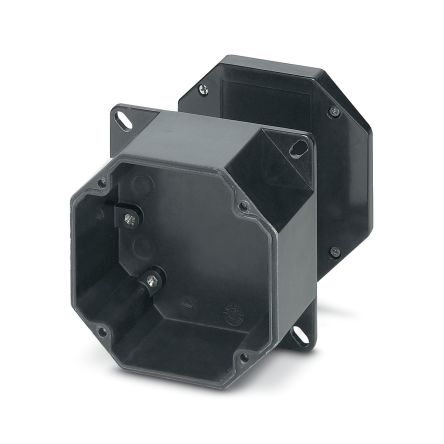 Phoenix Contact O PX A Series Black Fibreglass Reinforced Polyester Junction Box, 75 mm, 81mm 75 mm
