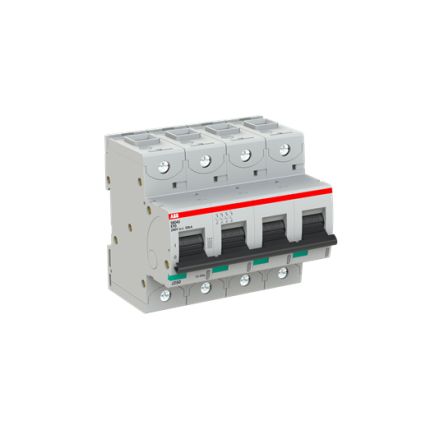 ABB S800U Miniature Circuit Breaker, 4-Pole, 90A, Type K, 240V ac AC, 50 kA Breaking Capacity