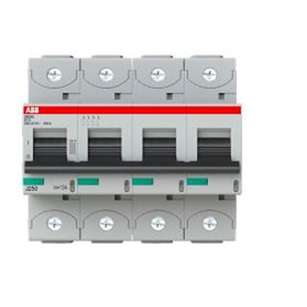 ABB S800S Miniature Circuit Breaker, 4-Pole, 32A, Type C, 240V ac AC, 50 kA Breaking Capacity
