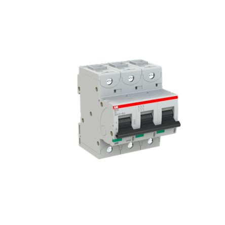 ABB S803S Miniature Circuit Breaker, 3-Pole, 6A, Type D, 690V ac AC, 50 kA Breaking Capacity