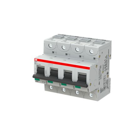ABB S800S Miniature Circuit Breaker, 4-Pole, 13A, Type C, 240V ac AC, 50 kA Breaking Capacity