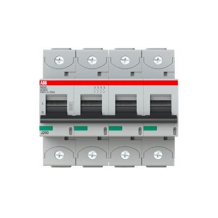 ABB S804S Miniature Circuit Breaker, 4-Pole, 32A, UC-B, 1000 V dc DC, 50 kA Breaking Capacity