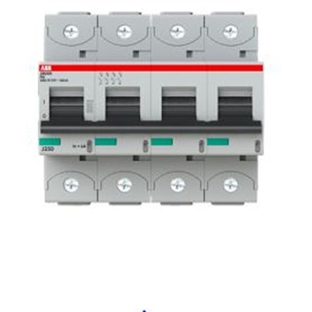 ABB S804N S804N Miniature Circuit Breaker, 4-Pole, 50A, Type C, 690V ac AC, 36 kA Breaking Capacity