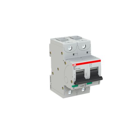 ABB S800S Miniature Circuit Breaker, 2-Pole, 25A, Type D, 240V ac AC, 50 kA Breaking Capacity