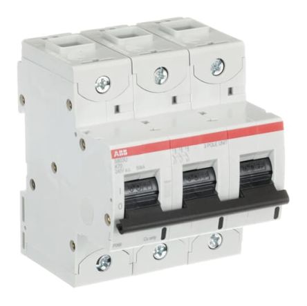 ABB S800U Miniature Circuit Breaker, 3-Pole, 70A, Type K, 240V ac AC, 50 kA Breaking Capacity