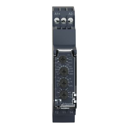 Schneider Electric Monitoring Relay, 1 Phase, SPDT, DIN Rail, 240V ac 240 V dc