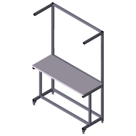 Bosch Rexroth 3842567634 Aluminium Workbench Adjustable Height, 2300 mm x 600mm x 1500 mm