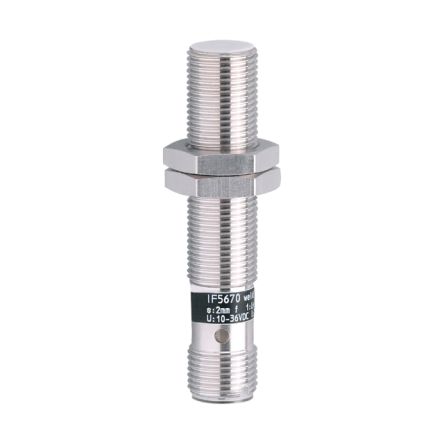 ifm electronic IF5670 Threaded Barrel Inductive Proximity Sensor, M12 PNP IF5 36V dc 2 mm 36 V dc 250mA