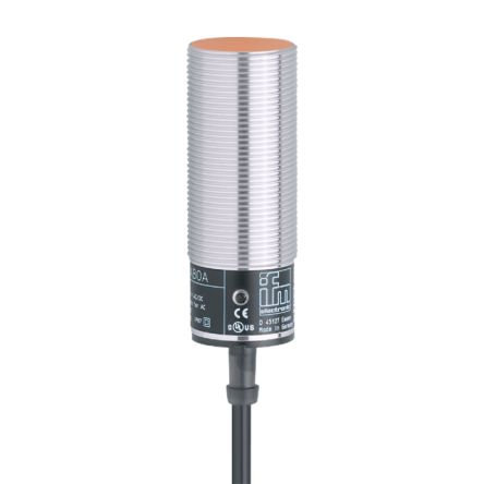 ifm electronic II0011 Threaded Barrel Inductive Proximity Sensor, M30 2-Wire II0 250V ac/dc 10 mm 250 V ac 250 V dc