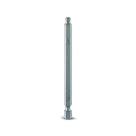 Phoenix Contact Hex Ball End Hexagon Bit, 1/4 in Drive, 5 x 89 mm Tip, Hex Drive, 89mm Overall 5-Piece