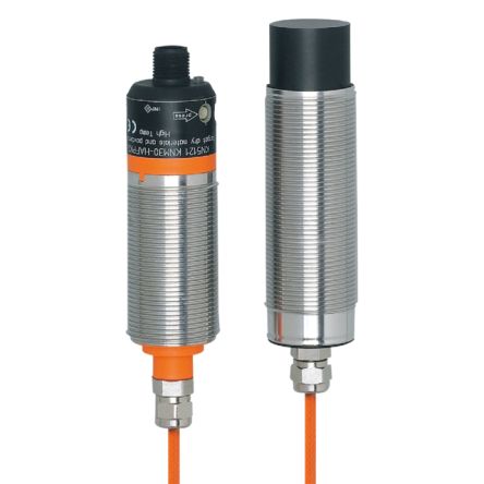 ifm electronic KN5121 Threaded Barrel Capacitive Proximity Sensor KN, M30 x 1.5 PNP 200mA 30V dc 30 V ac 30 V dc