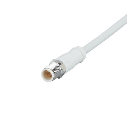 ifm electronic Male 4 way Straight to Female 4 way Straight Communication Cable, 2 m