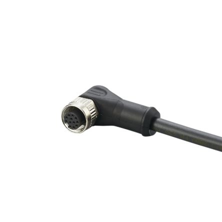 ifm electronic Female 1 way Right Angle to Unterminated Actuator/Sensor Cable, 10 m