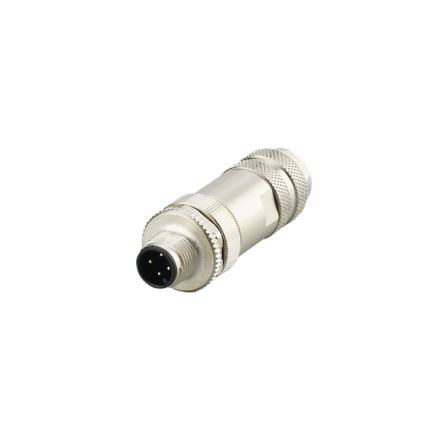ifm electronic Industrial Circular Connector, 1 Contacts, Screw, M12 Connector, Plug, Male, IP67, E Series