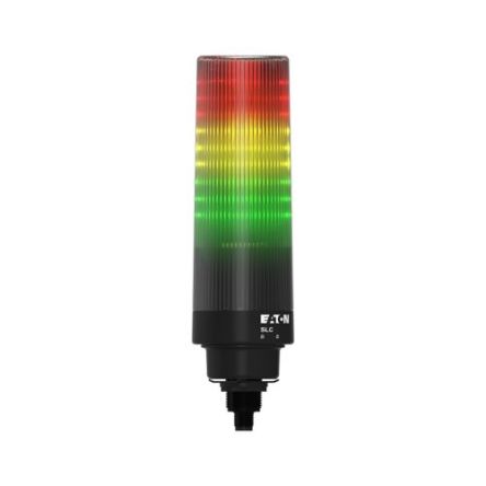 Eaton SLC Series Yellow, Red, Green Signal Tower No Sounder Component, 3 Lights 24V ac/dc Hole