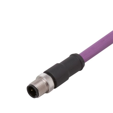 ifm electronic Male 1 way Straight to Unterminated Unterminated Actuator/Sensor Cable, 2 m