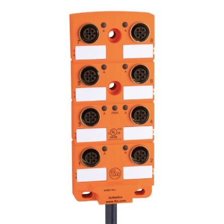 ifm electronic EBC Series Sensor Box, 8 Port, 10 m
