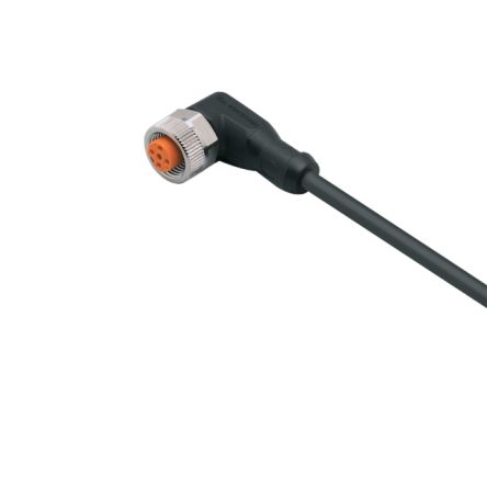 ifm electronic Female 1 way Right Angle to Unterminated Unterminated Sensor Actuator Cable, 15 m
