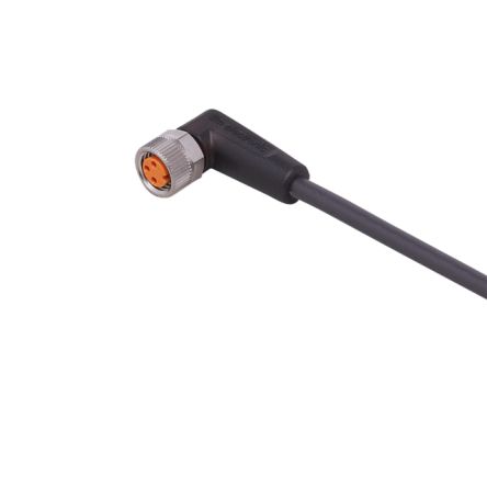 ifm electronic Female 1 way Right Angle to Unterminated Sensor Actuator Cable, 5 m