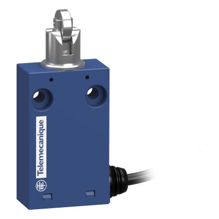 Telemecanique Sensors XCMH Series Roller Plunger Limit Switch, 1 NO/1 NC, IP66, IP67, Plastic Housing, 240V ac, 0.1A,