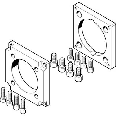 Festo Flange EAMF-A Series Flange for Use with Motor Mounting